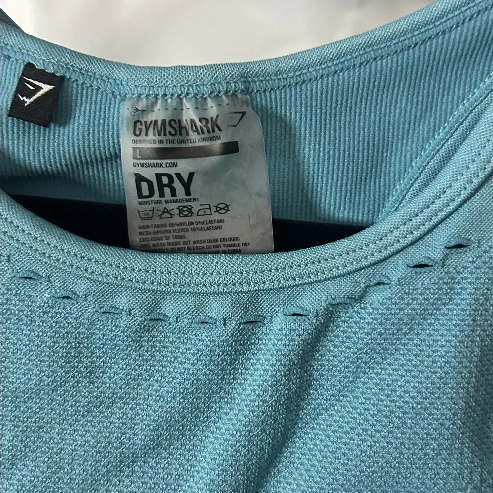 Gymshark Teal Activewear Top SIZE Large EUC